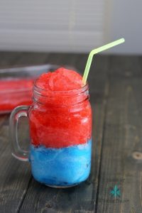 Jello Slushie Independence Day Dessert Drink
